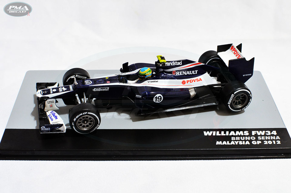 BRUNO SENNA 2012 WILLIAMS FW34 1:43